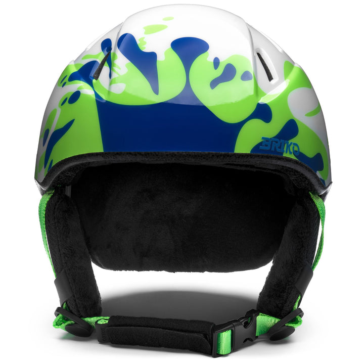 Unisex Blue and White Ski Helmet for Young Athletes 3