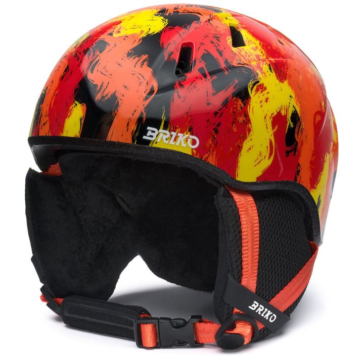 Kid's Orange and Black Ski Helmet for Young Athletes 1