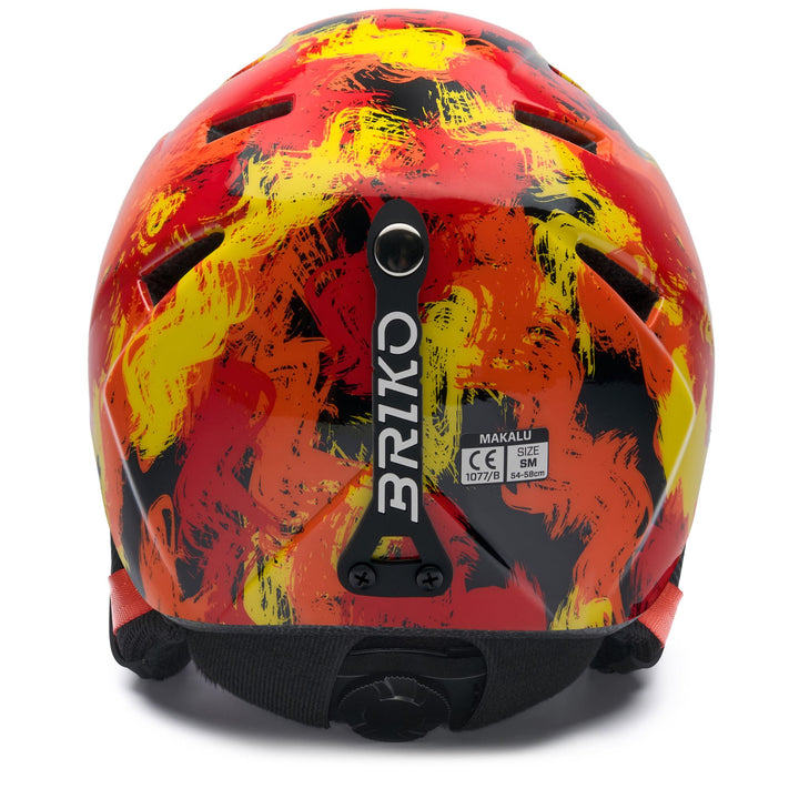 Kid's Orange and Black Ski Helmet for Young Athletes 4