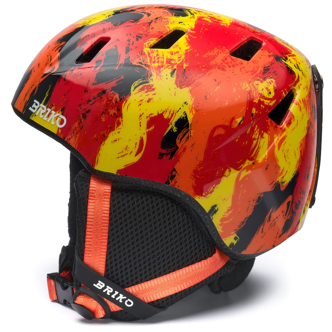 Kid's Orange and Black Ski Helmet for Young Athletes main