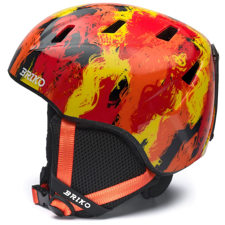 Kid's Orange and Black Ski Helmet for Young Athletes 2