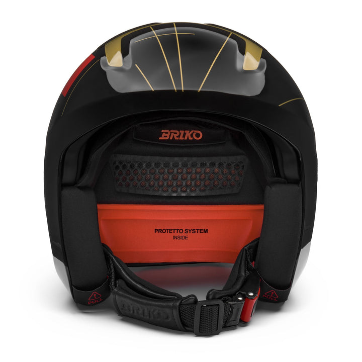 Unisex Black and Gold Ski Helmet for Racing 3