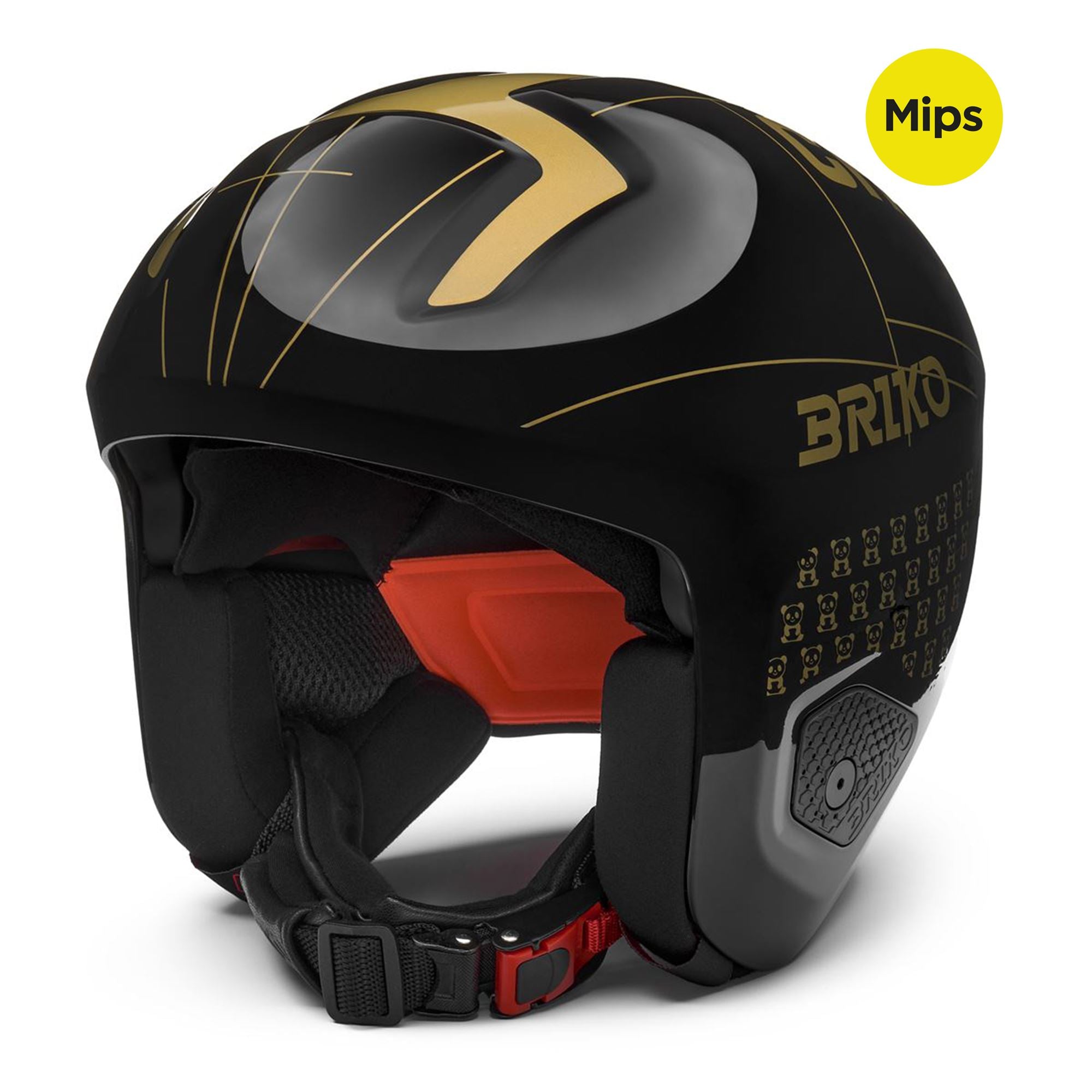 Helmets Unisex VULCANO 2.0 CHINA MIPS Helmet Shiny Black - Gold