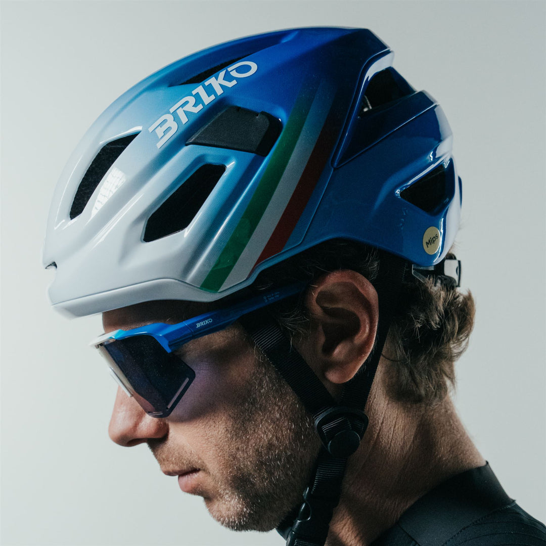 AERO PLUS ITALIA - Helmets - Helmet - Unisex - Shiny White Lightblue Shaded-Monza Red-Fun Green main