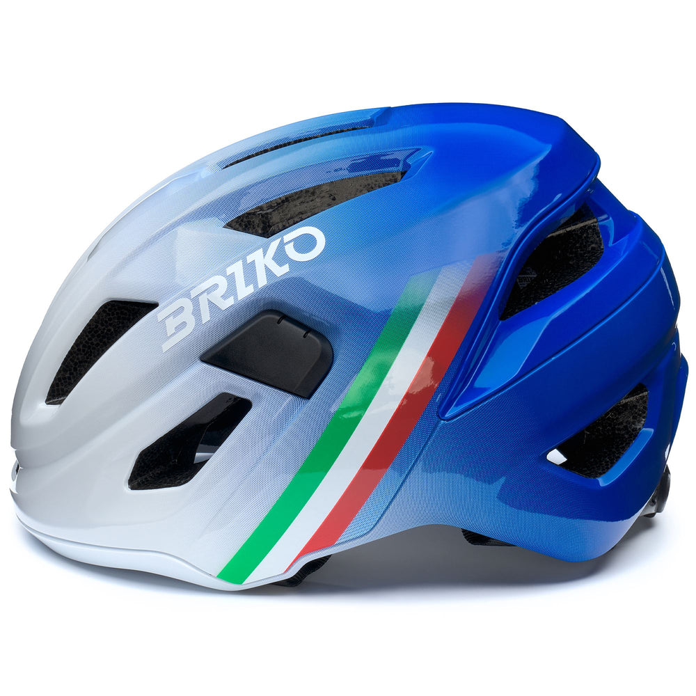 Unisex Blue and White Ventilated Cycling Helmet for Gravel Riding 02