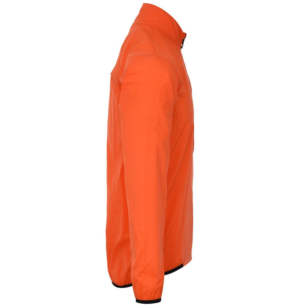 Unisex Orange Packable Jacket for Road Cycling 02
