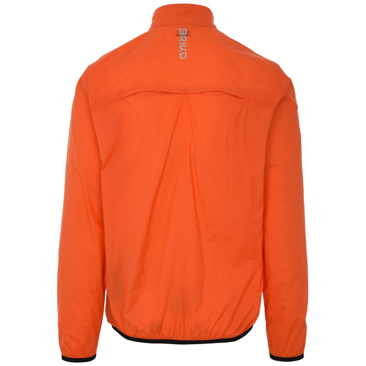 Unisex Orange Packable Jacket for Road Cycling 3