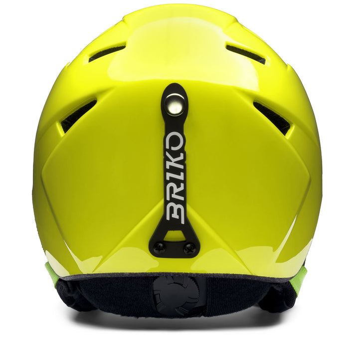 Casque de ski vert et jaune pour enfants, destiné aux jeunes athlètes 4