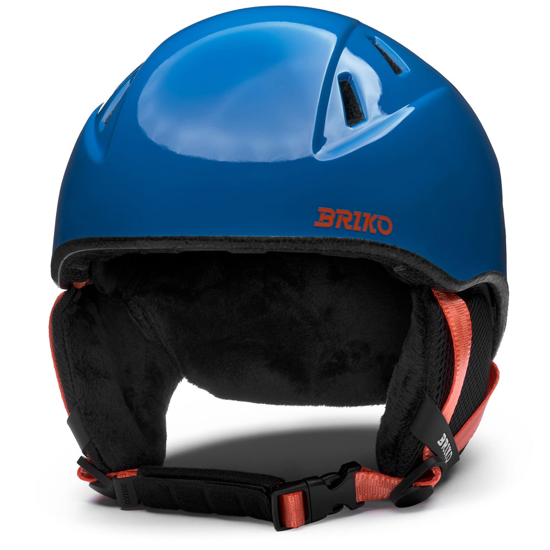 Casque de ski bleu et rouge pour enfants, destiné aux jeunes athlètes 01