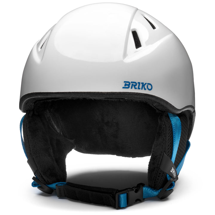 Casque de ski bleu et blanc pour enfants, destiné aux jeunes athlètes 1