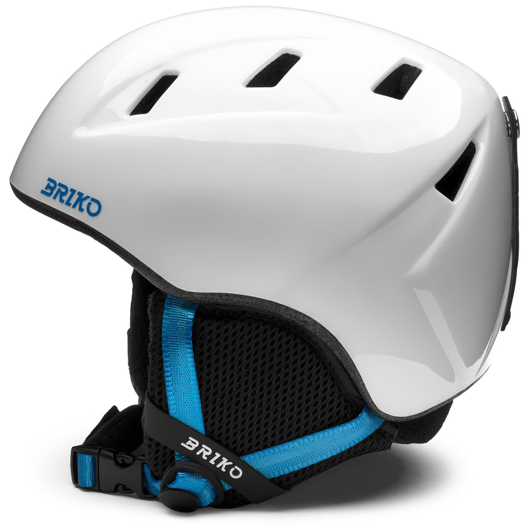 Kid's Blue and White Ski Helmet for Young Athletes main