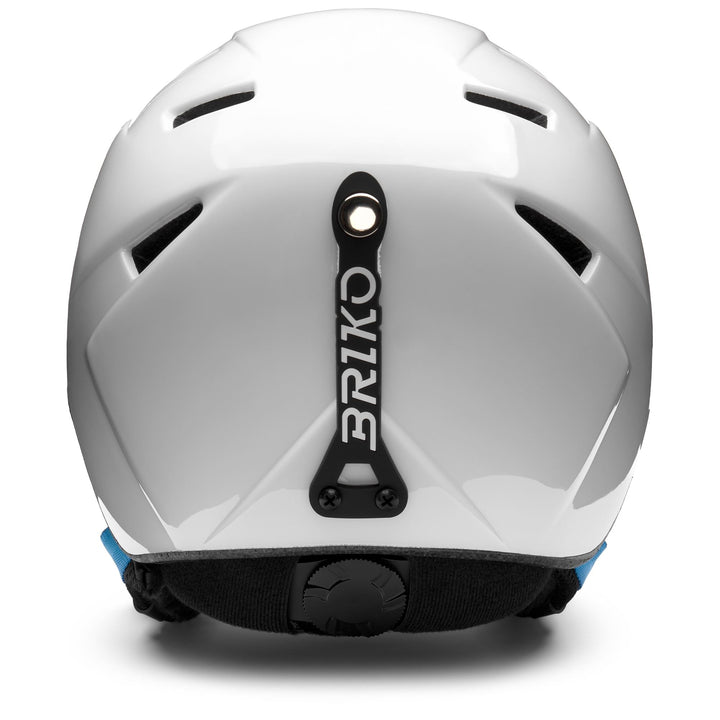 Kid's Blue and White Ski Helmet for Young Athletes 4