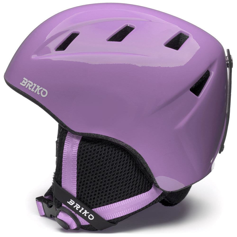 Casque de ski violet et blanc pour enfants, destiné aux jeunes athlètes 02