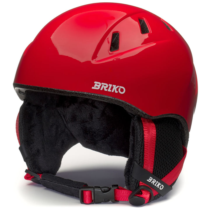 Casco da Sci Unisex Bambini Rosso Monza Lucido e Bianco 1