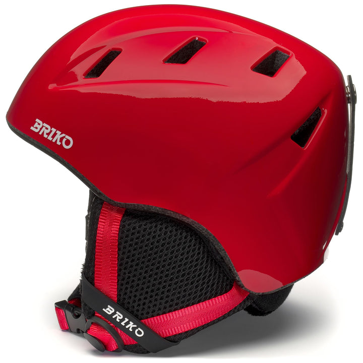 Casco da Sci Unisex Bambini Rosso Monza Lucido e Bianco 2