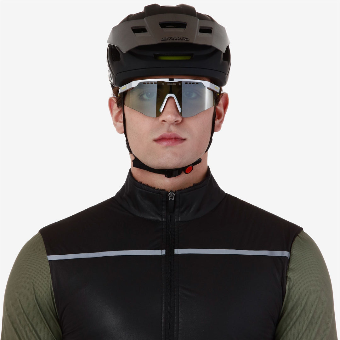 Unisex Black Urban Cycling Helmet with Reflective Details main