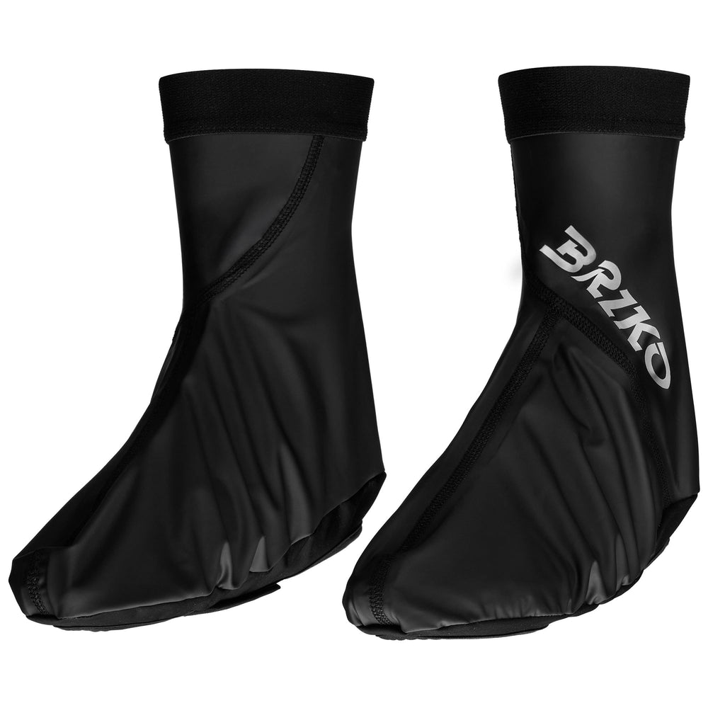 Unisex Black Lightweight Water-Repellent Cycling Shoe Covers 02