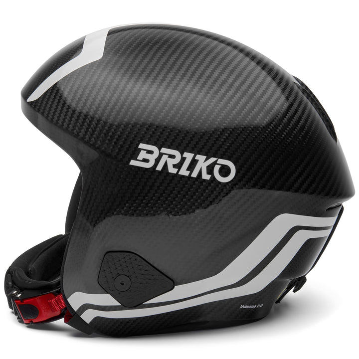 Casque de course unisexe noir et blanc pour le ski de Coupe du monde 2