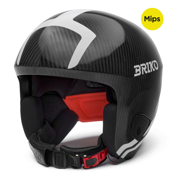Casque de course unisexe noir et blanc pour le ski de Coupe du monde 1