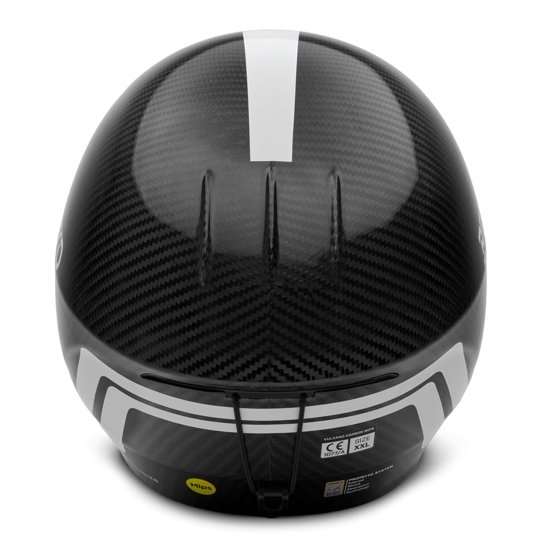 Casque de course unisexe noir et blanc pour le ski de Coupe du monde main