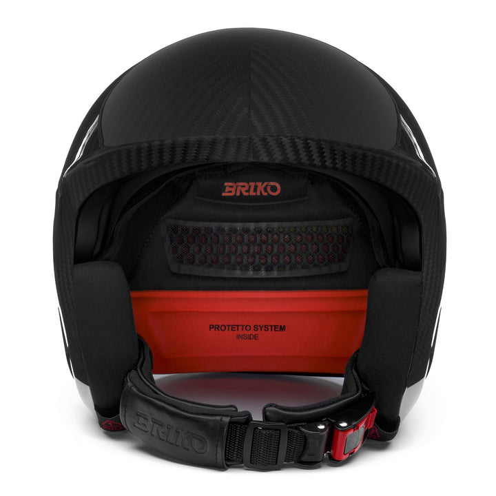 Unisex Grey and Black Ski Helmet made of carbon fiber 3