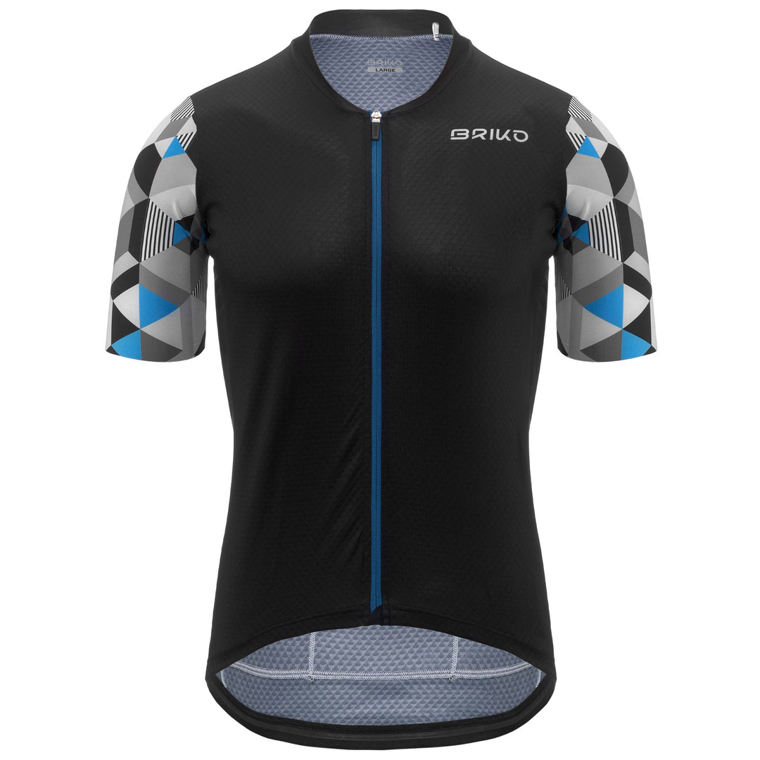 Black Men's Cycling Jersey for Road Racing 01