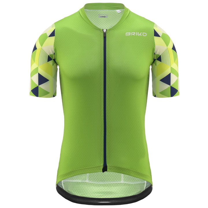 Green Men's Cycling Jersey with Breathable Fabric 1