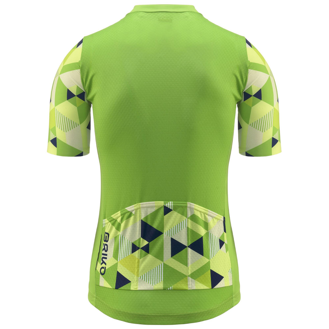 Maillot de cyclisme vert pour homme en tissu respirant main