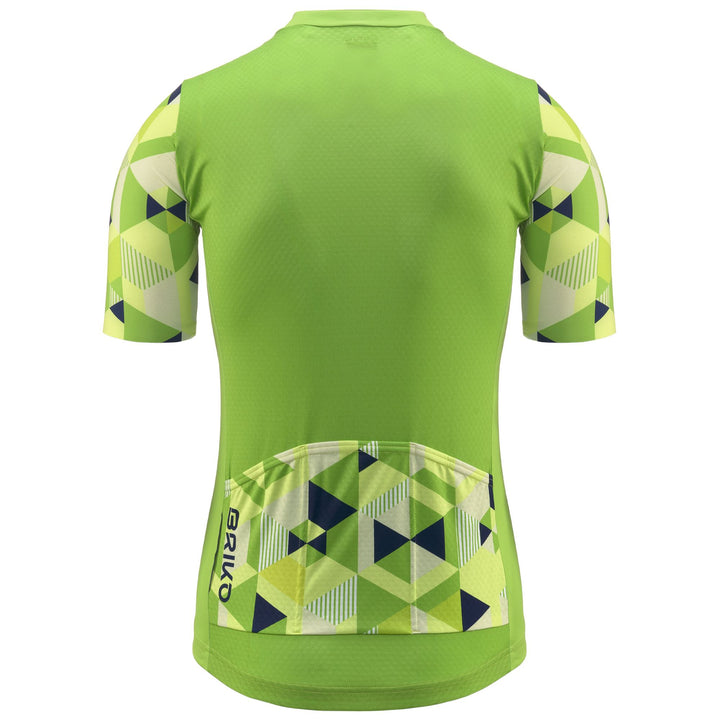 Green Men's Cycling Jersey with Breathable Fabric 3