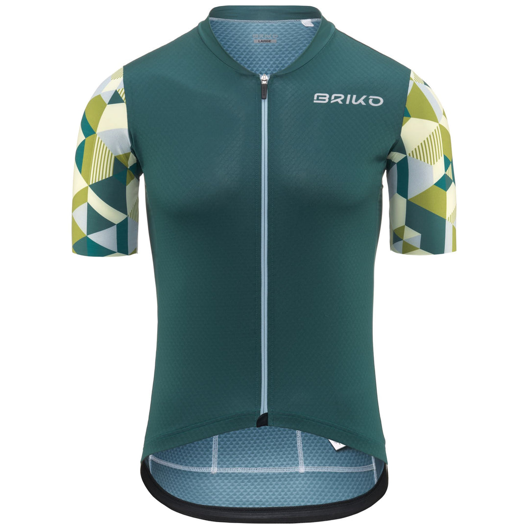 Green Men's Cycling Jersey for Road Cycling 01