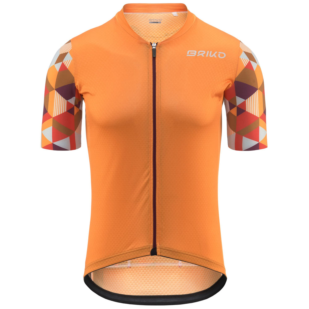 Maglia da ciclismo arancione da uomo per ciclismo su strada 01