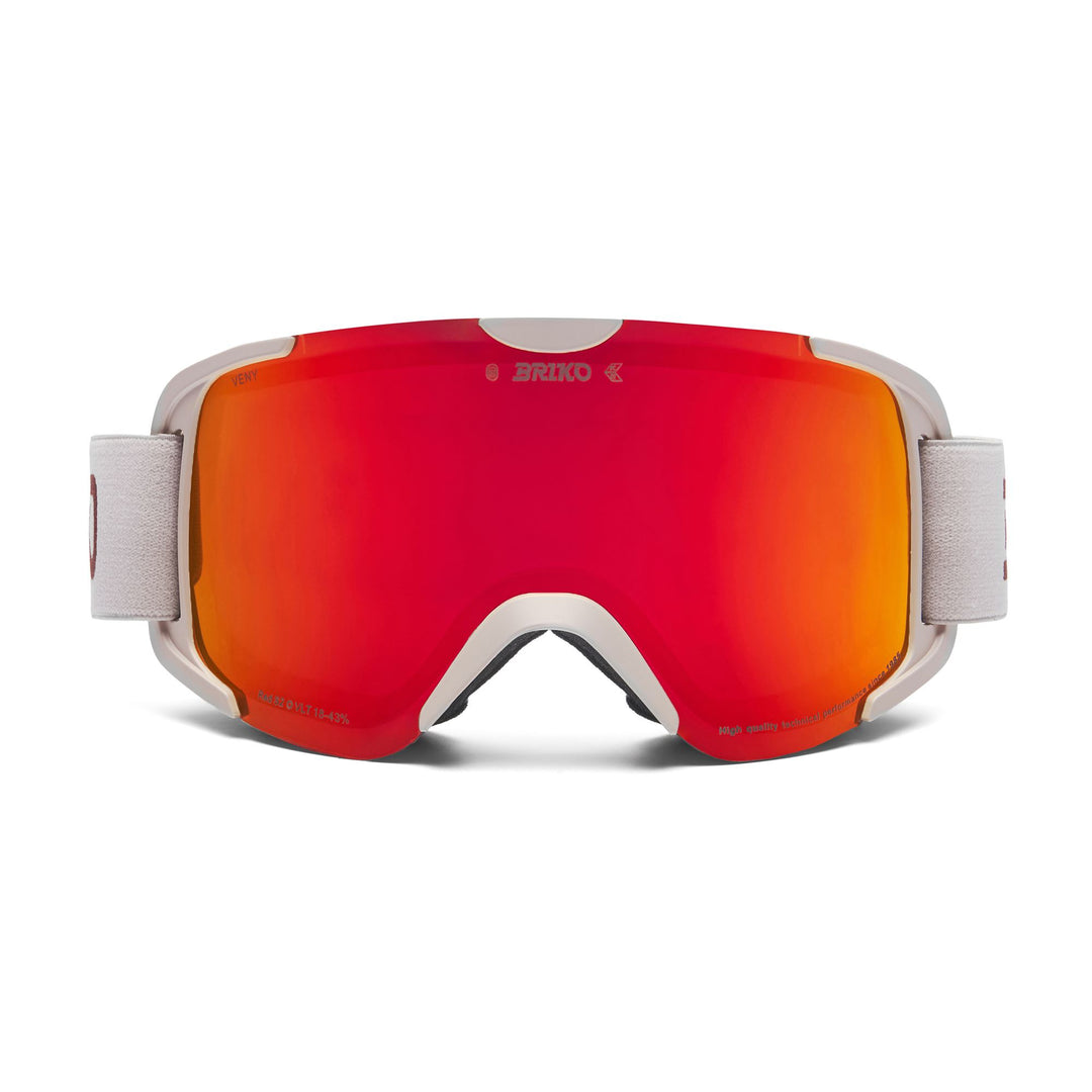 Beige Unisex Ski Goggles with Anti-Fog and UV Protection main