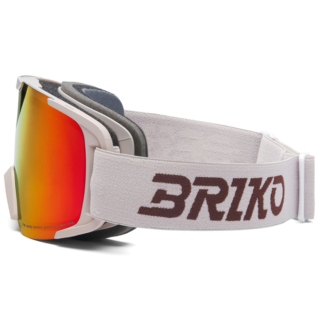 Beige Unisex Ski Goggles with Anti-Fog and UV Protection main