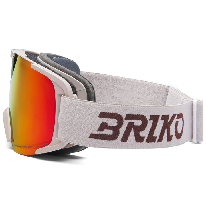 Beige Unisex Ski Goggles with Anti-Fog and UV Protection 2