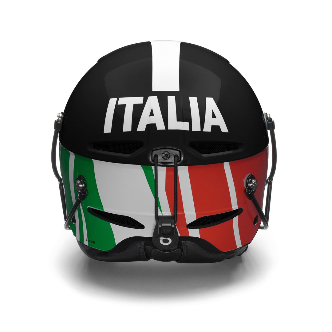 Unisex Black and White Ski Helmet with Adjustable Fit and Ventilation main