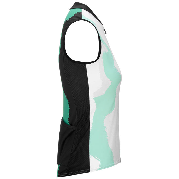 Black Women's Lightweight Cycling Tank Top with Breathability 2