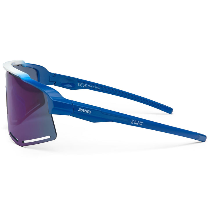 Occhiali da triathlon unisex blu e bianchi con protezione UV 3