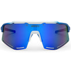 KOMI SHARP LITE ITALIA - Glasses - Sunglasses - Unisex - Shiny White Lightblue Shaded-SHLBM3