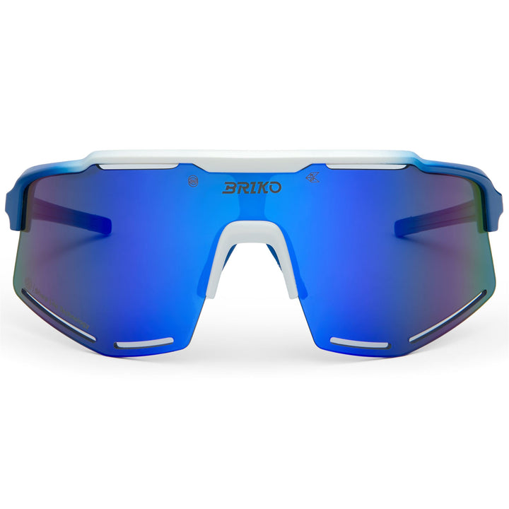 Unisex Blue and White Triathlon Sunglasses with UV Protection 1