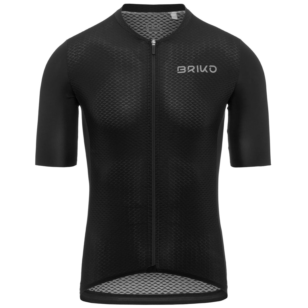 Black Men's Cycling Jersey for Road Riding 01