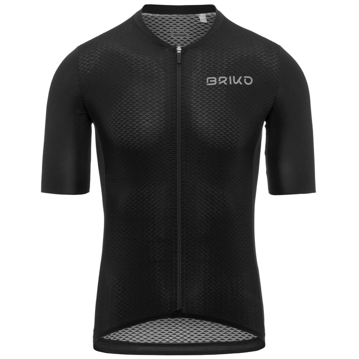 Black Men's Cycling Jersey for Road Riding 1