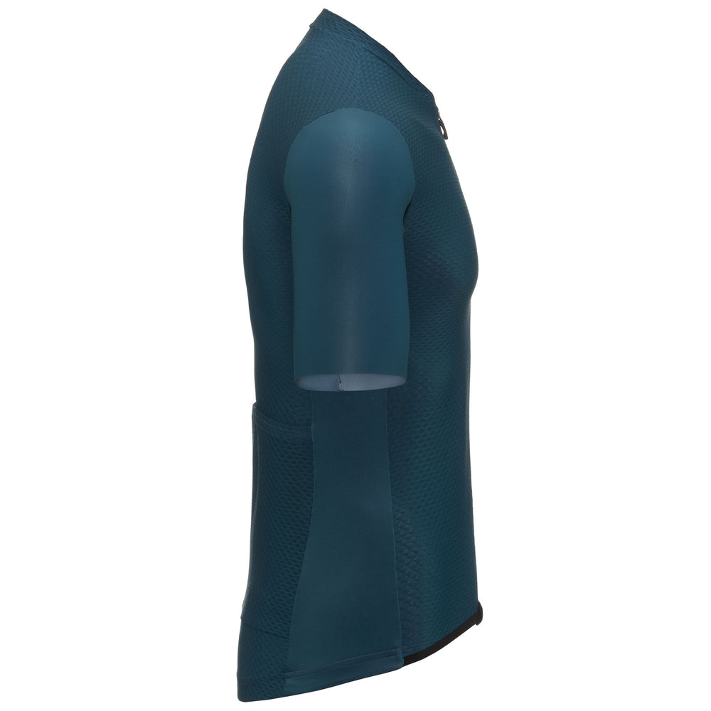 Maglia da ciclismo blu da uomo per ciclismo su strada 02