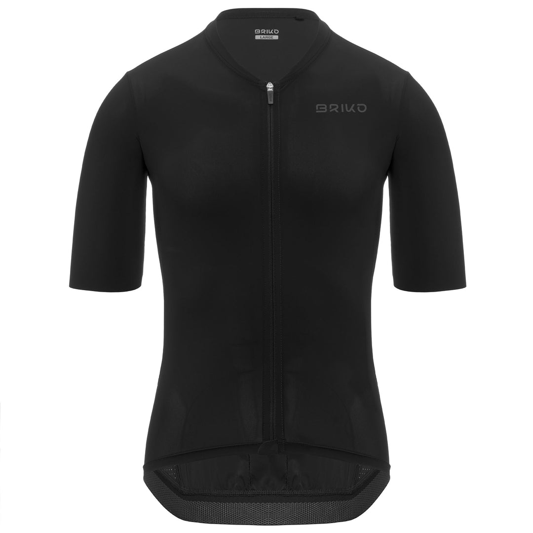 Maglia da ciclismo da uomo nera per corse su strada 01