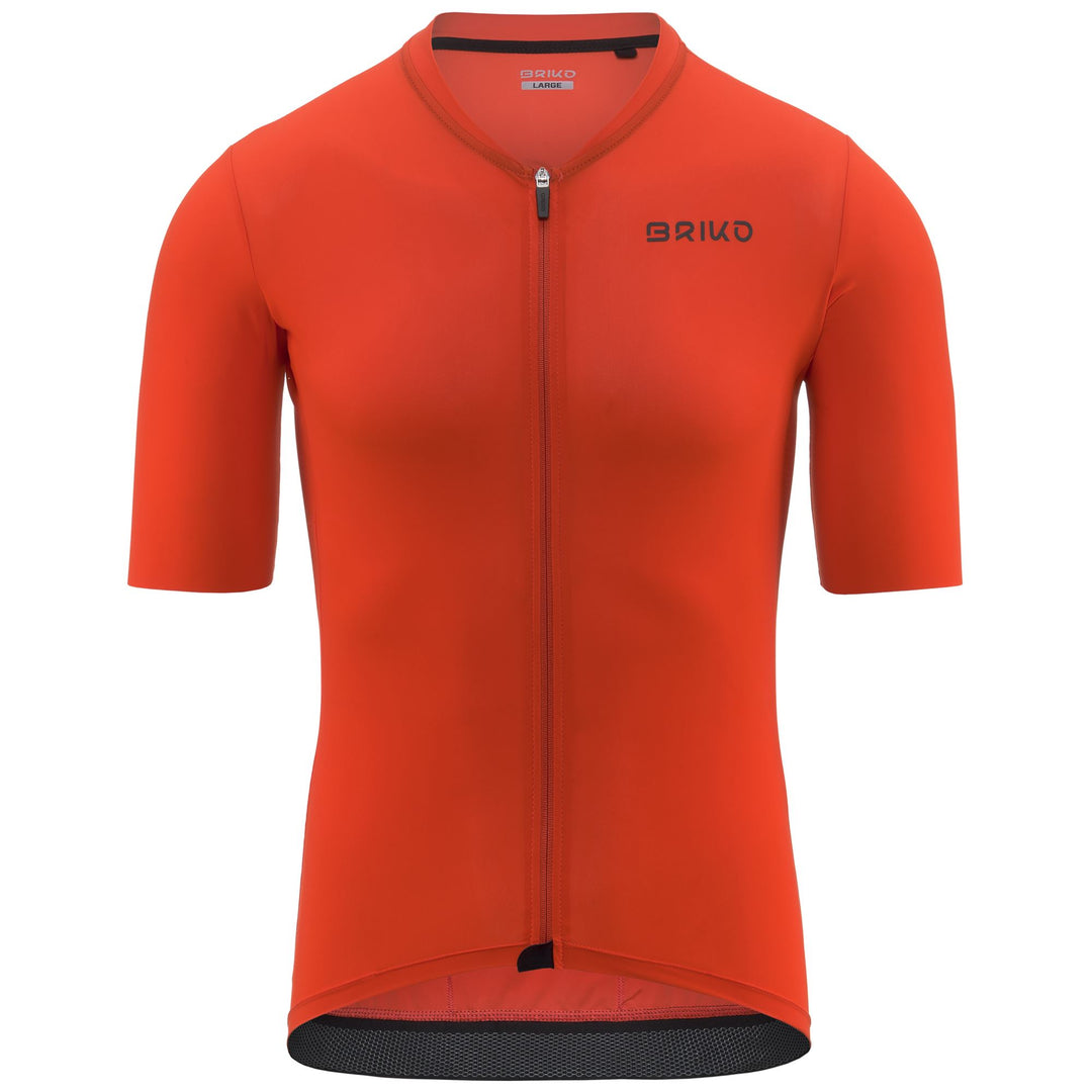 Maillot de cyclisme sur route orange pour homme 01