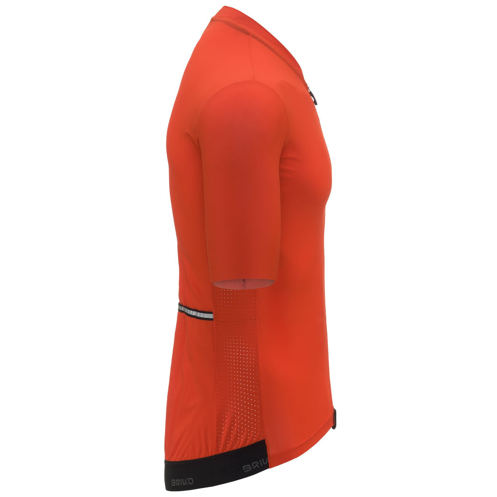 Maglia da ciclismo arancione da uomo per corse su strada 02