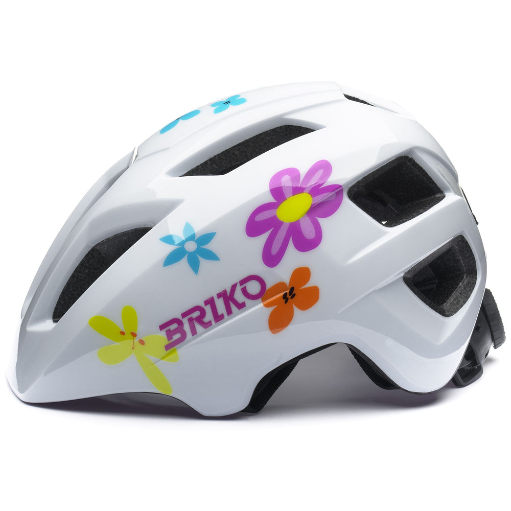Kid's Grey and White Cycling Helmet with Rechargeable LED 02