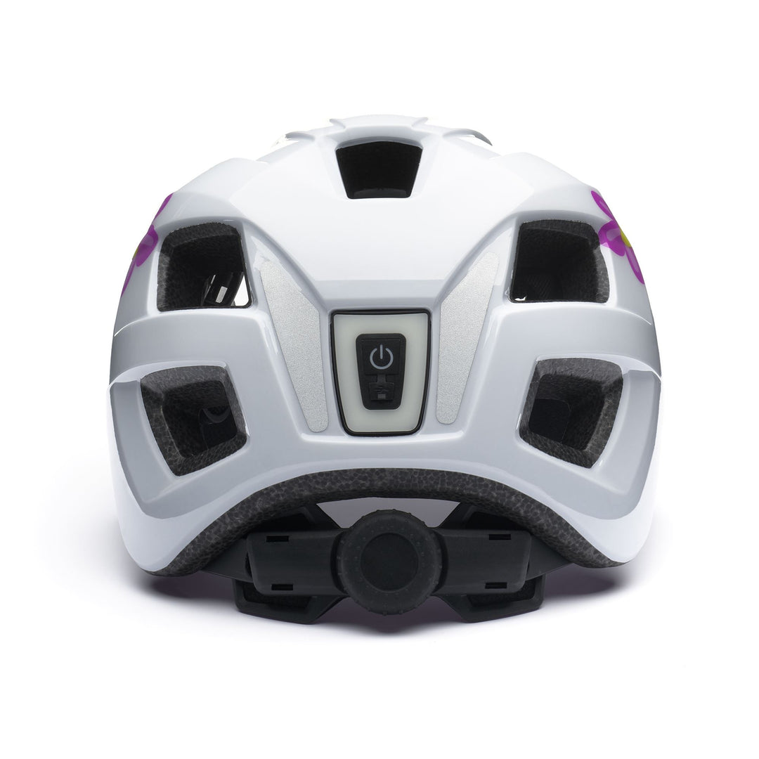 Kid's Grey and White Cycling Helmet with Rechargeable LED main