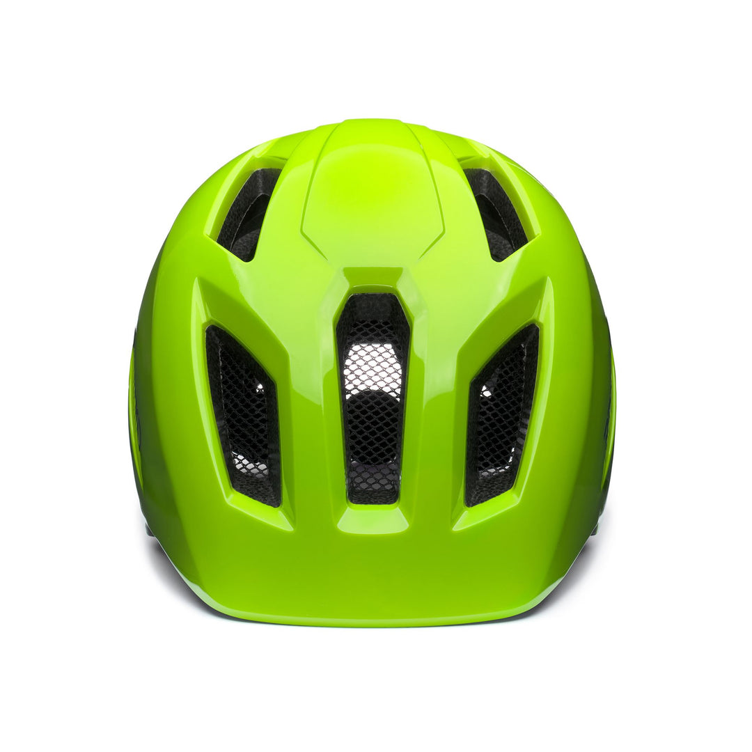 Helmets Kid unisex AX Helmet SHINY PISTACHIO GREEN - DARK GREEN Dressed Side (jpg Rgb)		