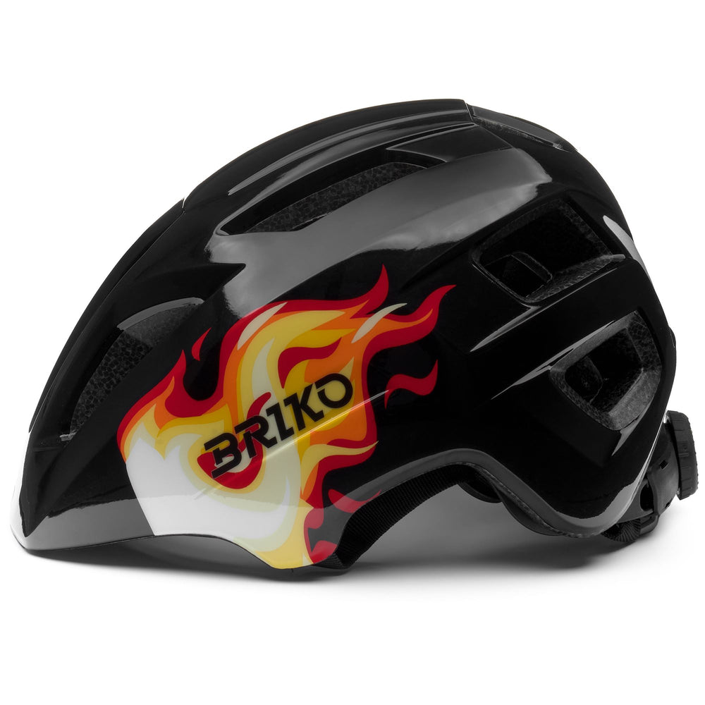 Casco da ciclismo per bambini rosso e nero con LED e funzioni di ventilazione 02