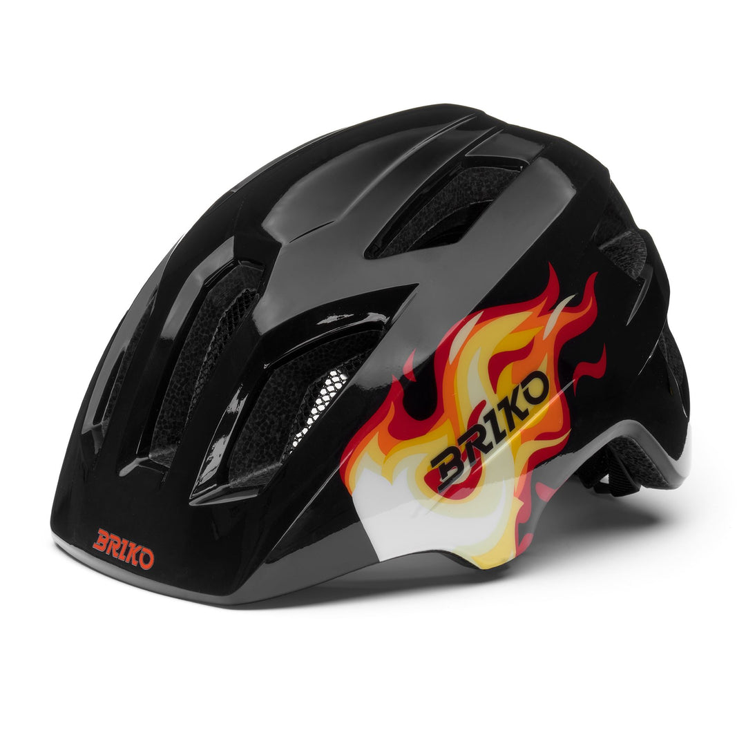Casco da ciclismo per bambini rosso e nero con LED e funzioni di ventilazione 01